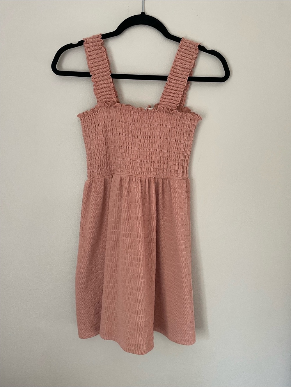 Roxy Blush Pink Smocked Mini Dress size XS